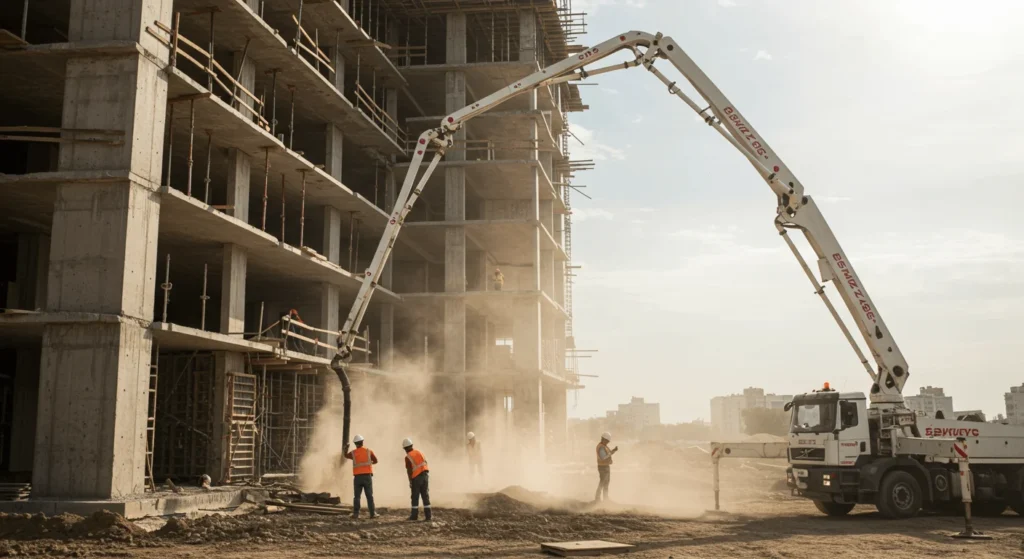 How does concrete pumping work, and when is it necessary