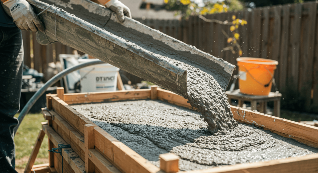 DIY Concrete Pouring
